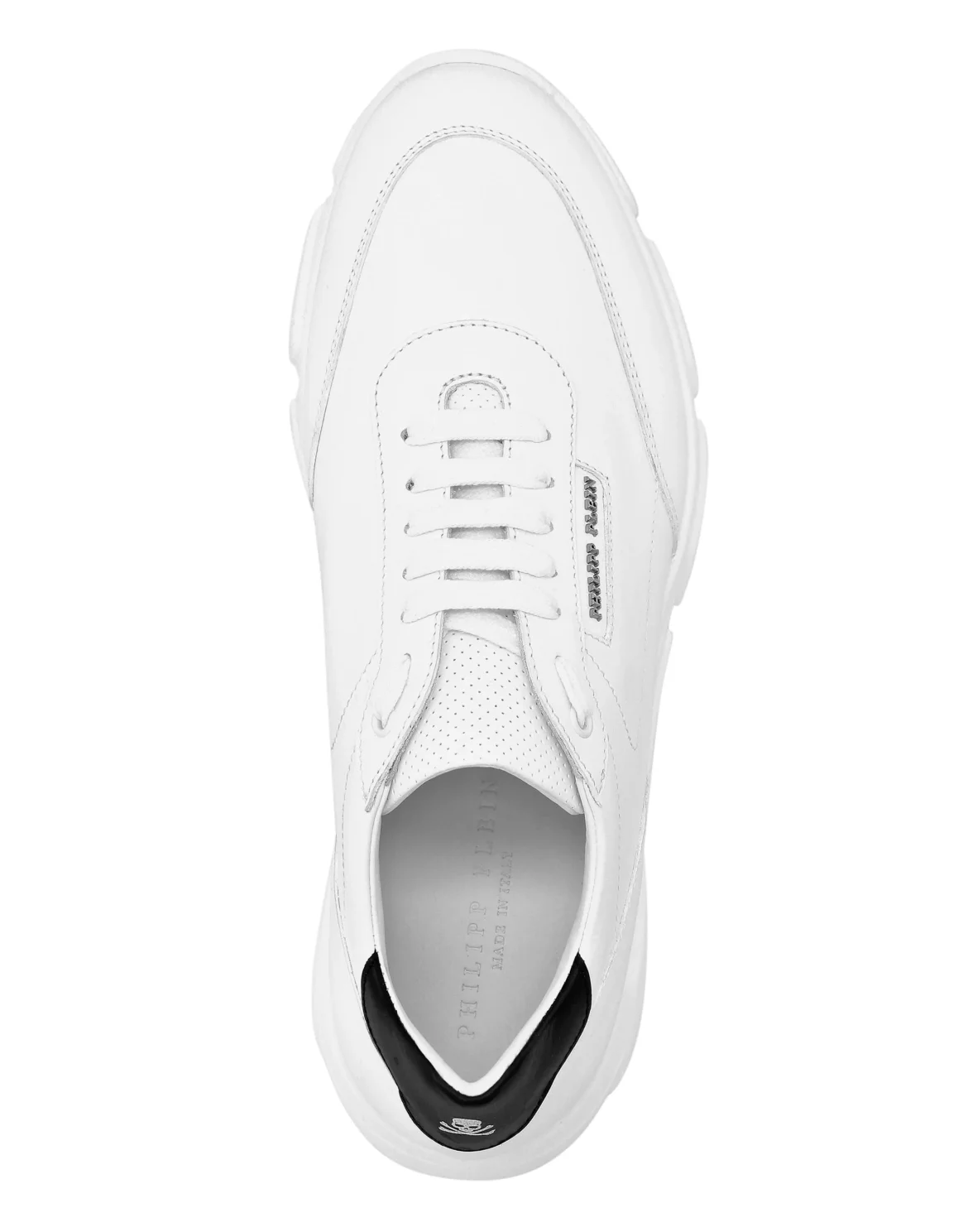 Leather Lo-Top Sneakers Philipp Plein TM, цвет: Белый