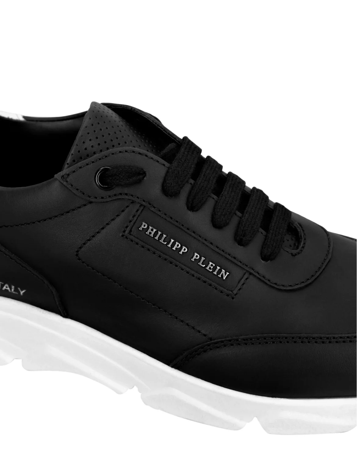 Leather Lo-Top Sneakers Philipp Plein TM, цвет: Черный