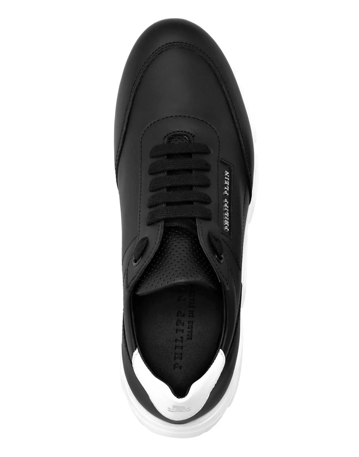 Leather Lo-Top Sneakers Philipp Plein TM, цвет: Черный