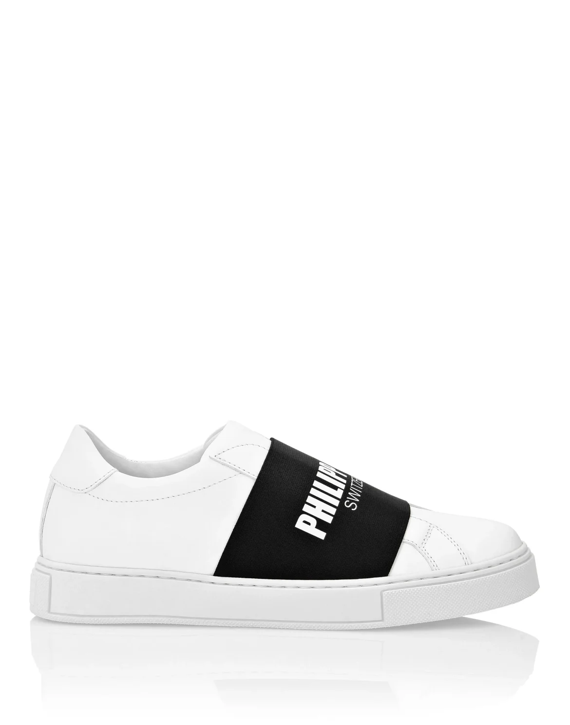 Leather Lo-Top Sneakers Philipp Plein TM, цвет: Белый