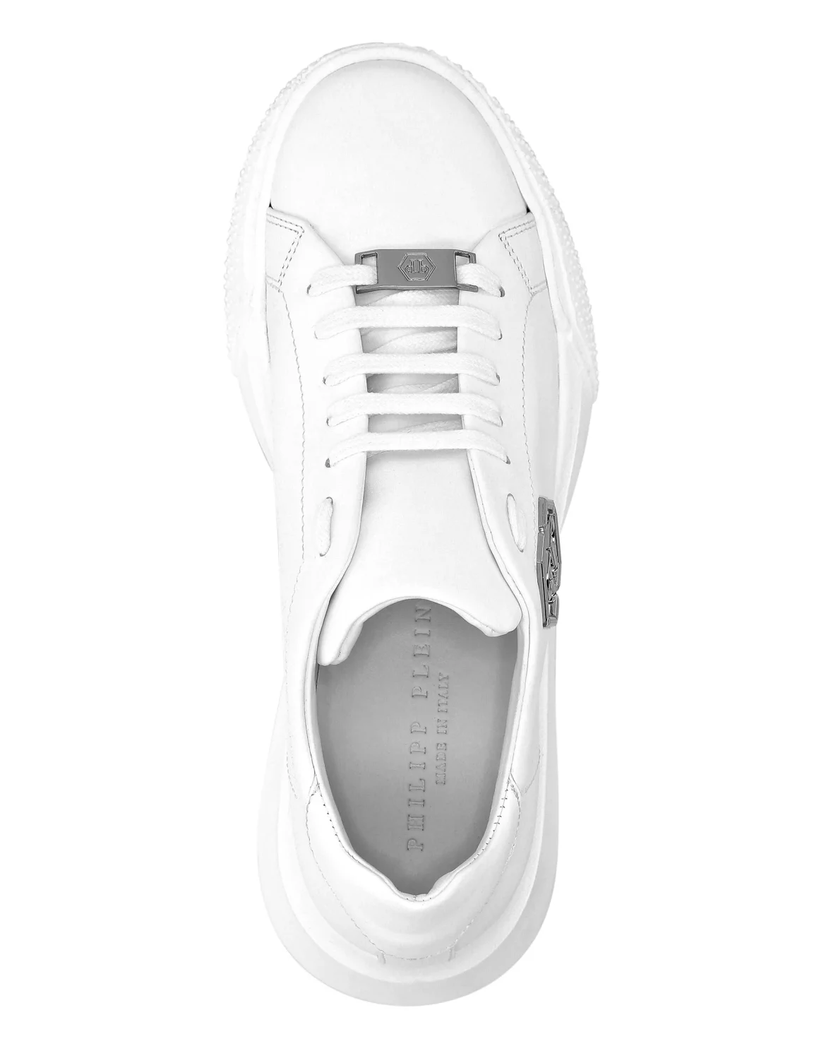Leather Lo-Top Sneakers, цвет: Белый