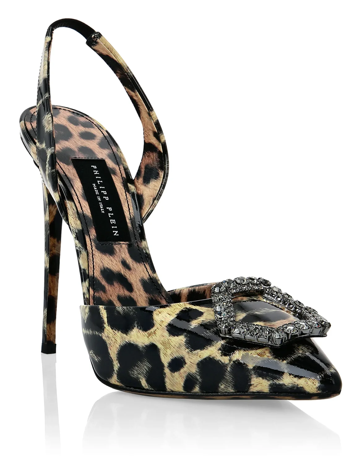 Patent Leather Decollete Hi-Heels Leopard, цвет: Леопард
