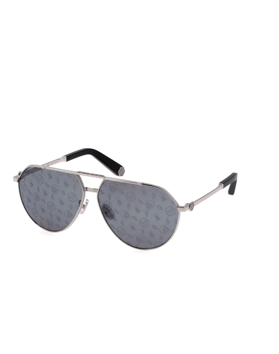 Sunglasses PLEIN THE SKULL  Hexagon, цвет: Серебристый