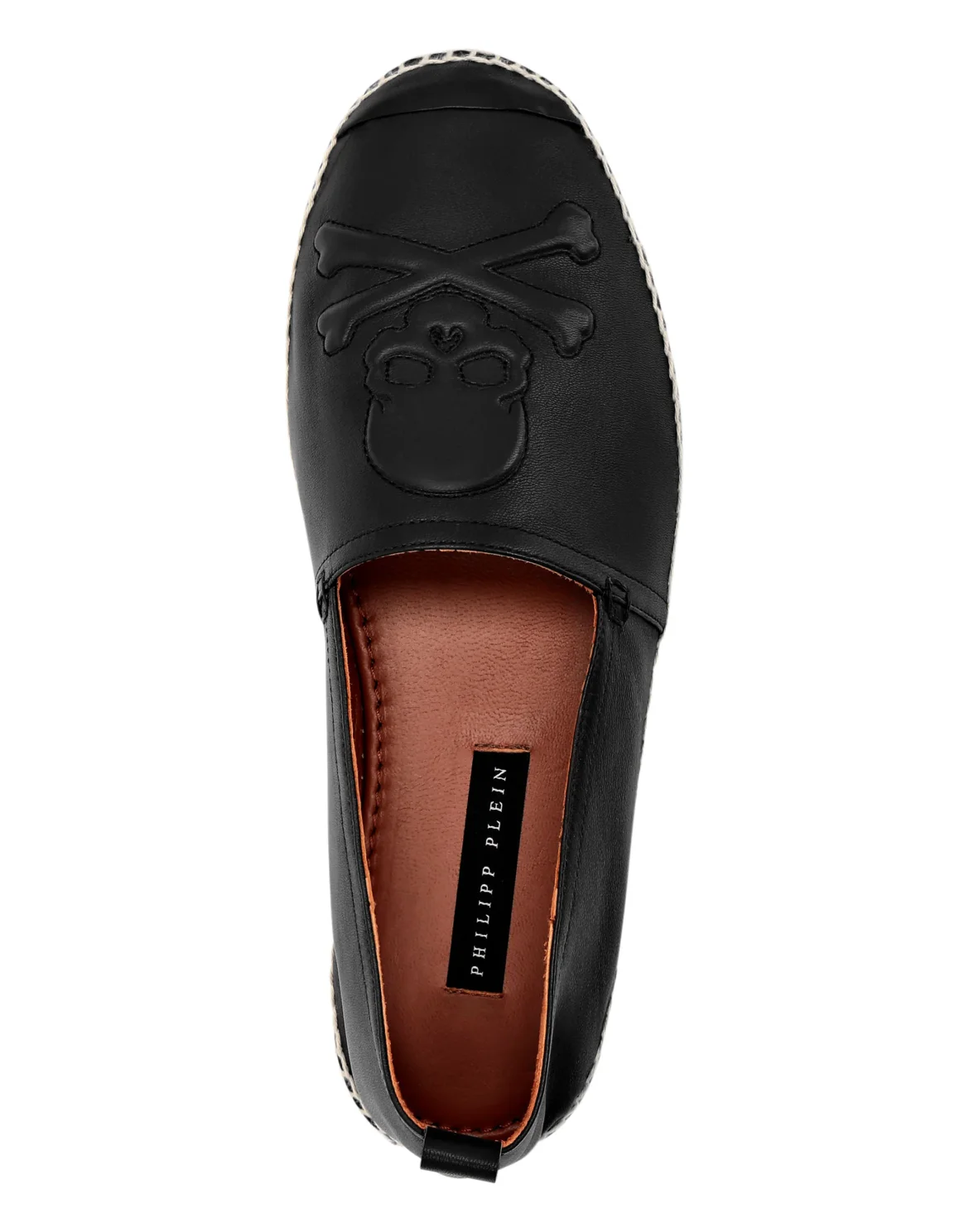 Leather Espadrillas Skull, цвет: Черный