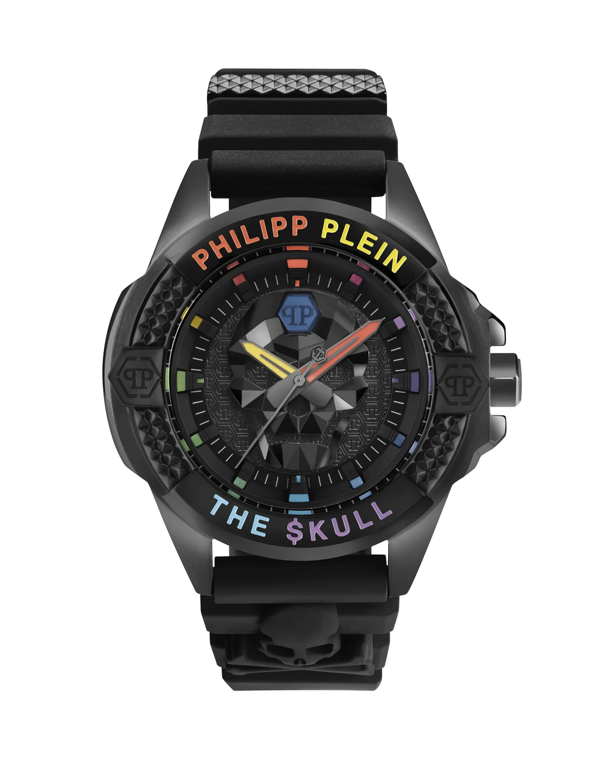 THE $KULL TITAN RAINBOW Watch with Crystals, цвет: Черный