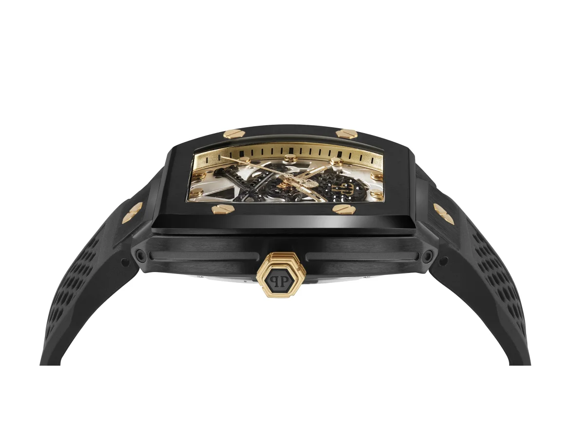 THE $KELETON Caviar Watch, цвет: Черный