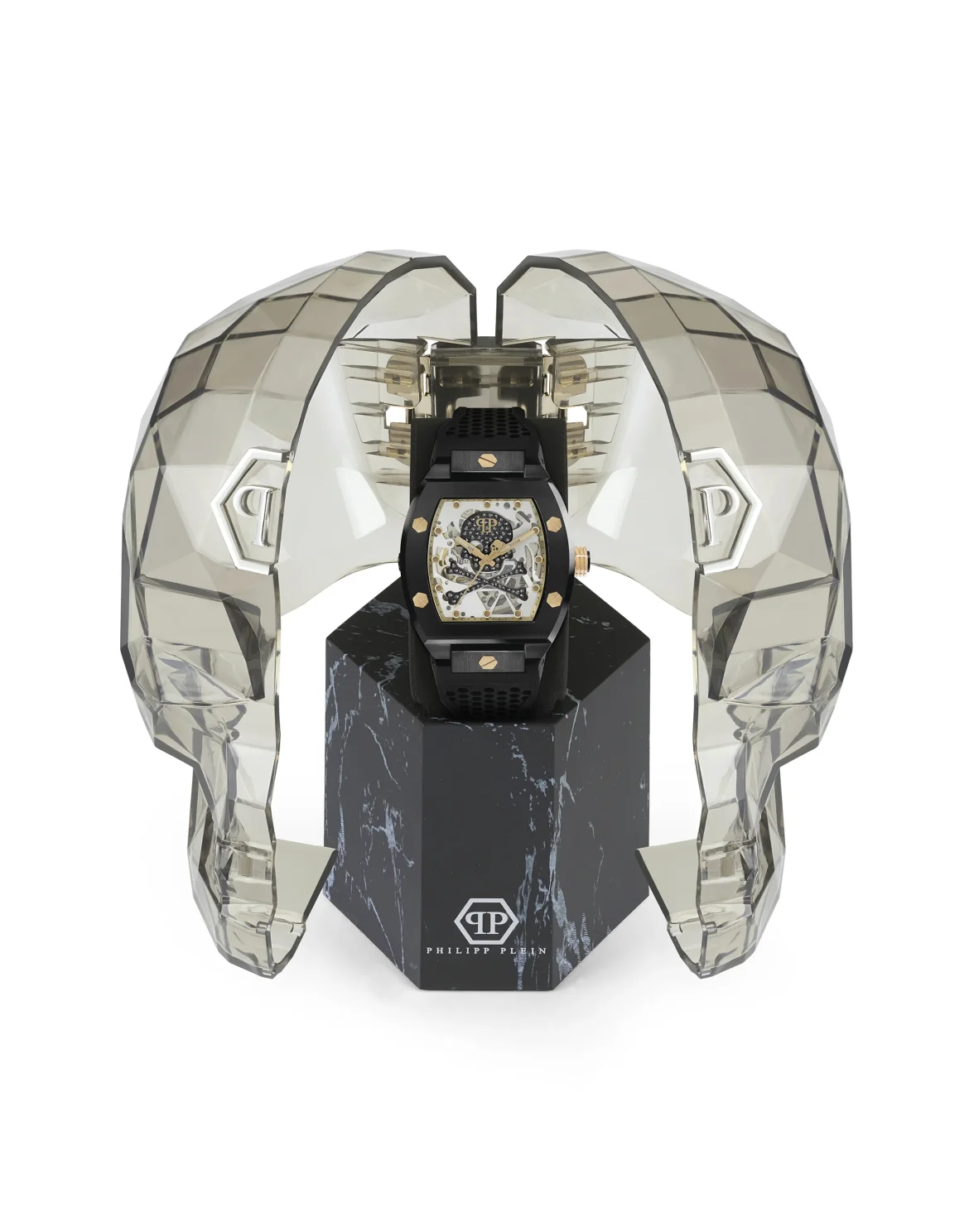 THE $KELETON Caviar Watch, цвет: Черный