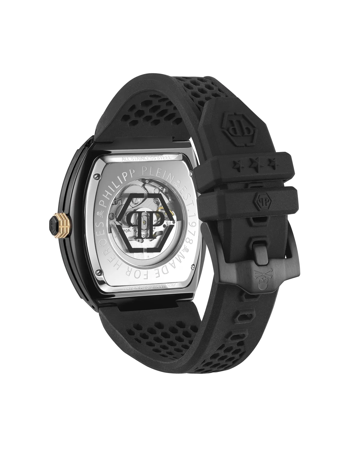THE $KELETON Caviar Watch, цвет: Черный
