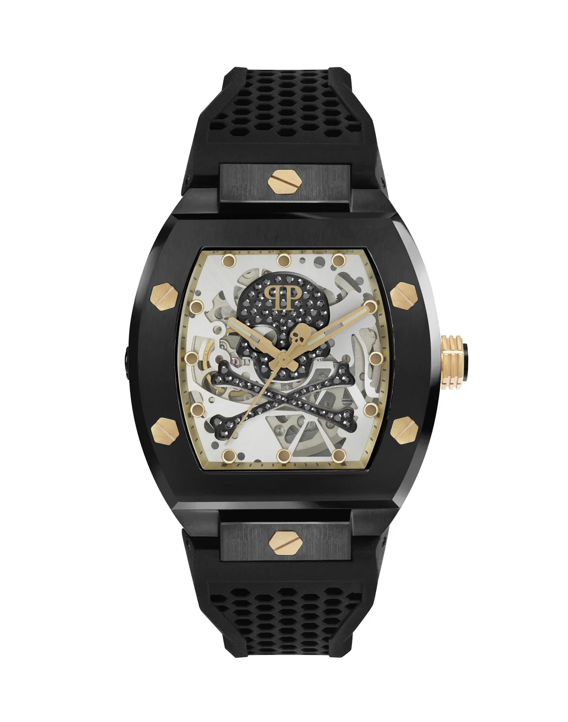 THE $KELETON Caviar Watch, цвет: Черный