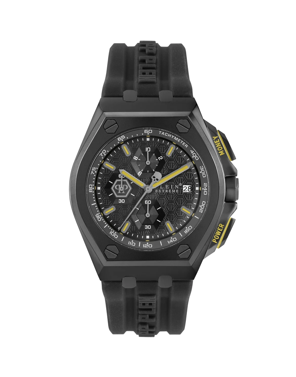 PLEIN EXTREME HURRICANE BLACK PLATED Watch, цвет: Черный