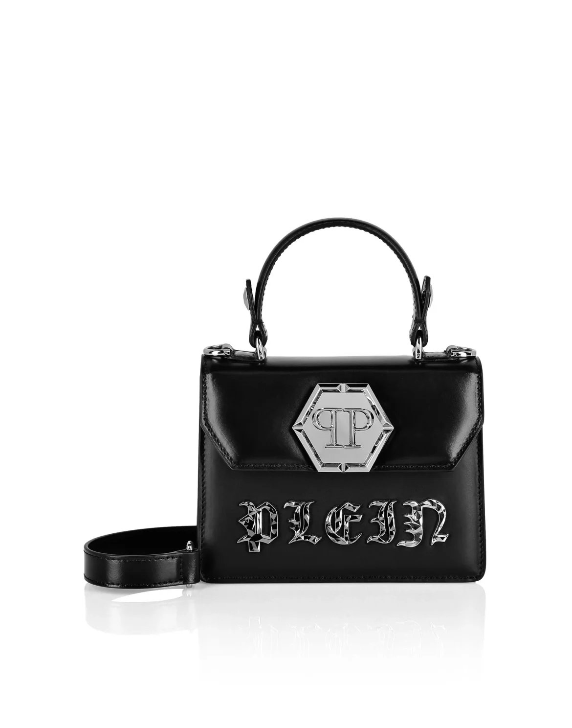 Small Handle Bag Superheroine GOTHIC PLEIN, цвет: Черный