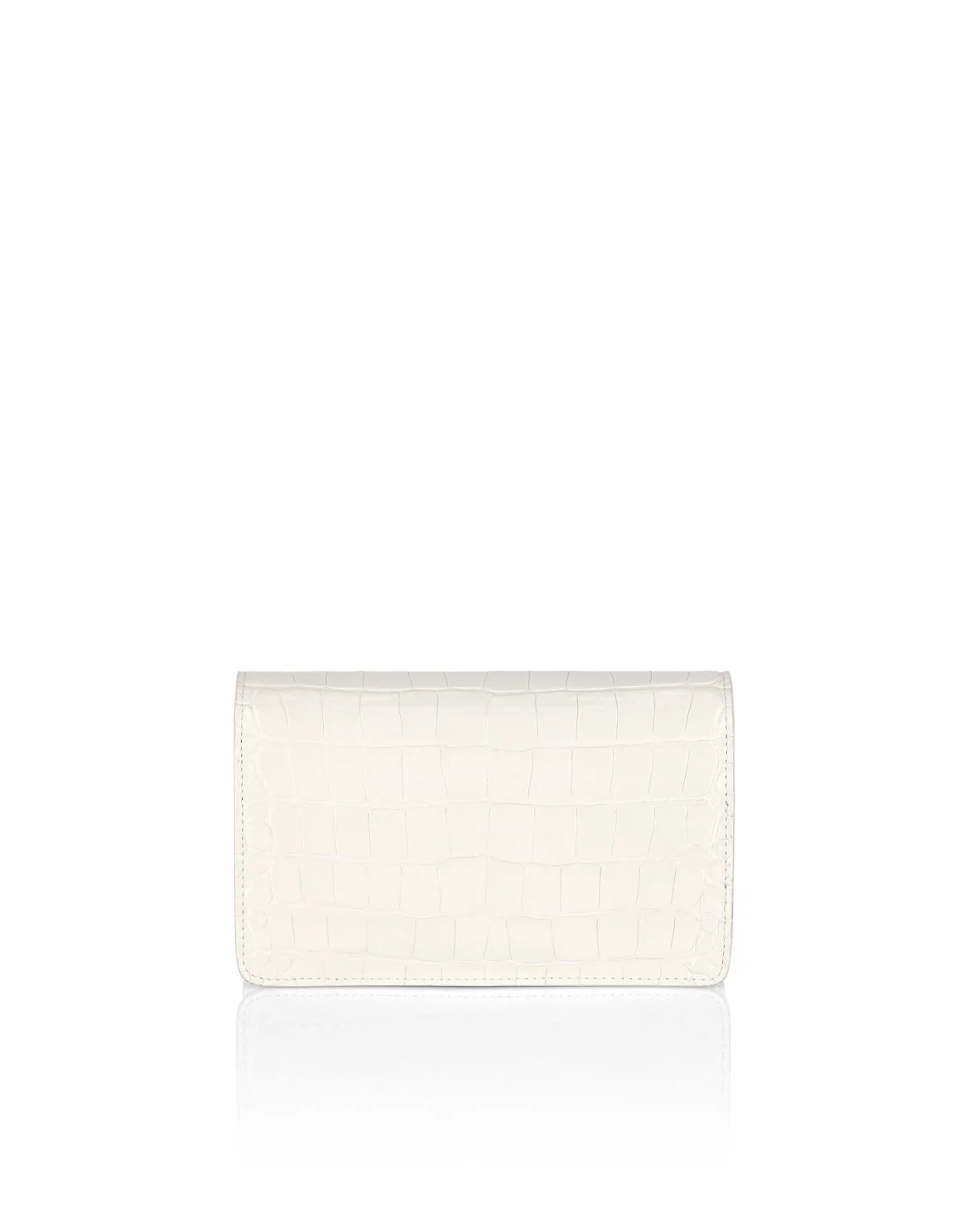 Cocco Print Leather Shoulder Bag, цвет: Белый
