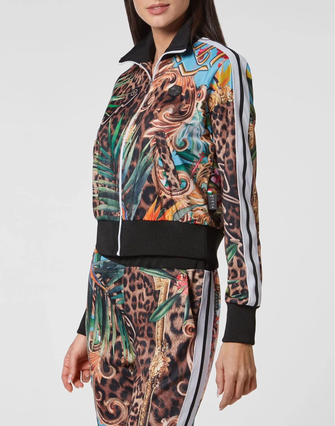 Tracksuit Top/Trousers Baroque Flowers, цвет: Мультиколор