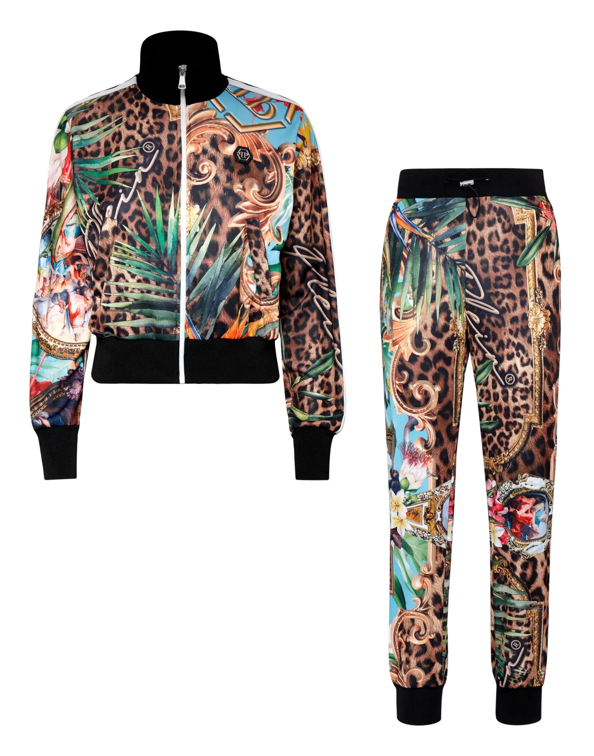Tracksuit Top/Trousers Baroque Flowers, цвет: Мультиколор