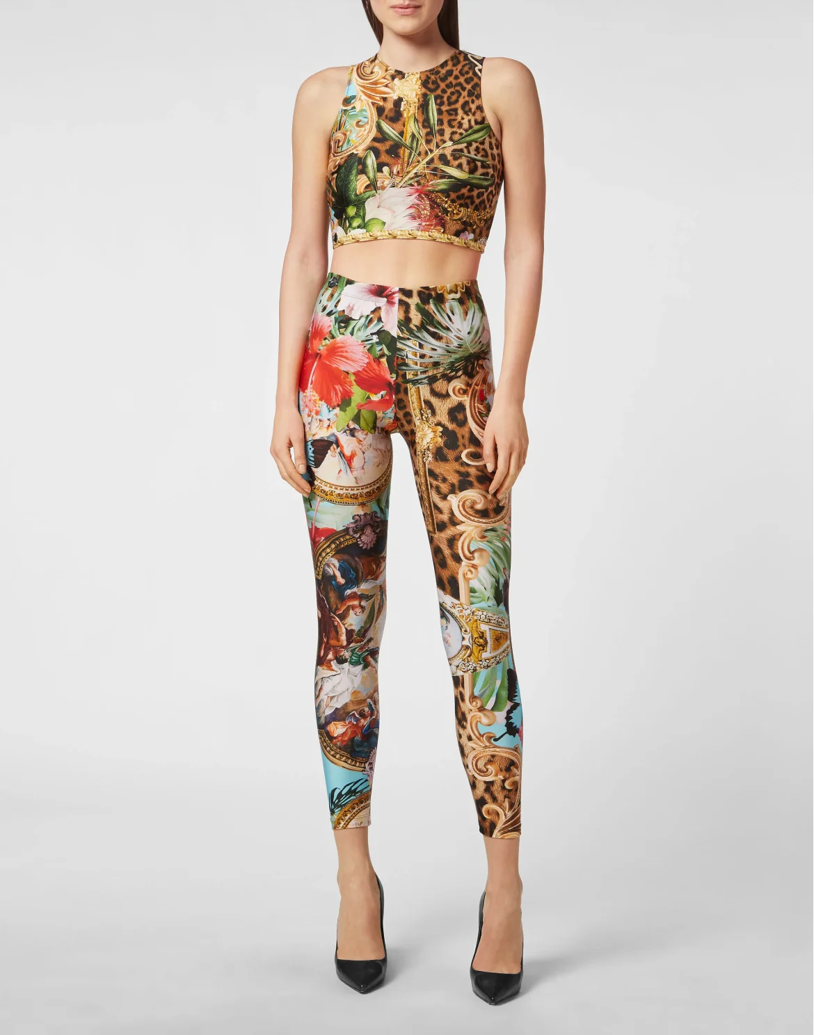 Leggings Baroque Flowers, цвет: Мультиколор