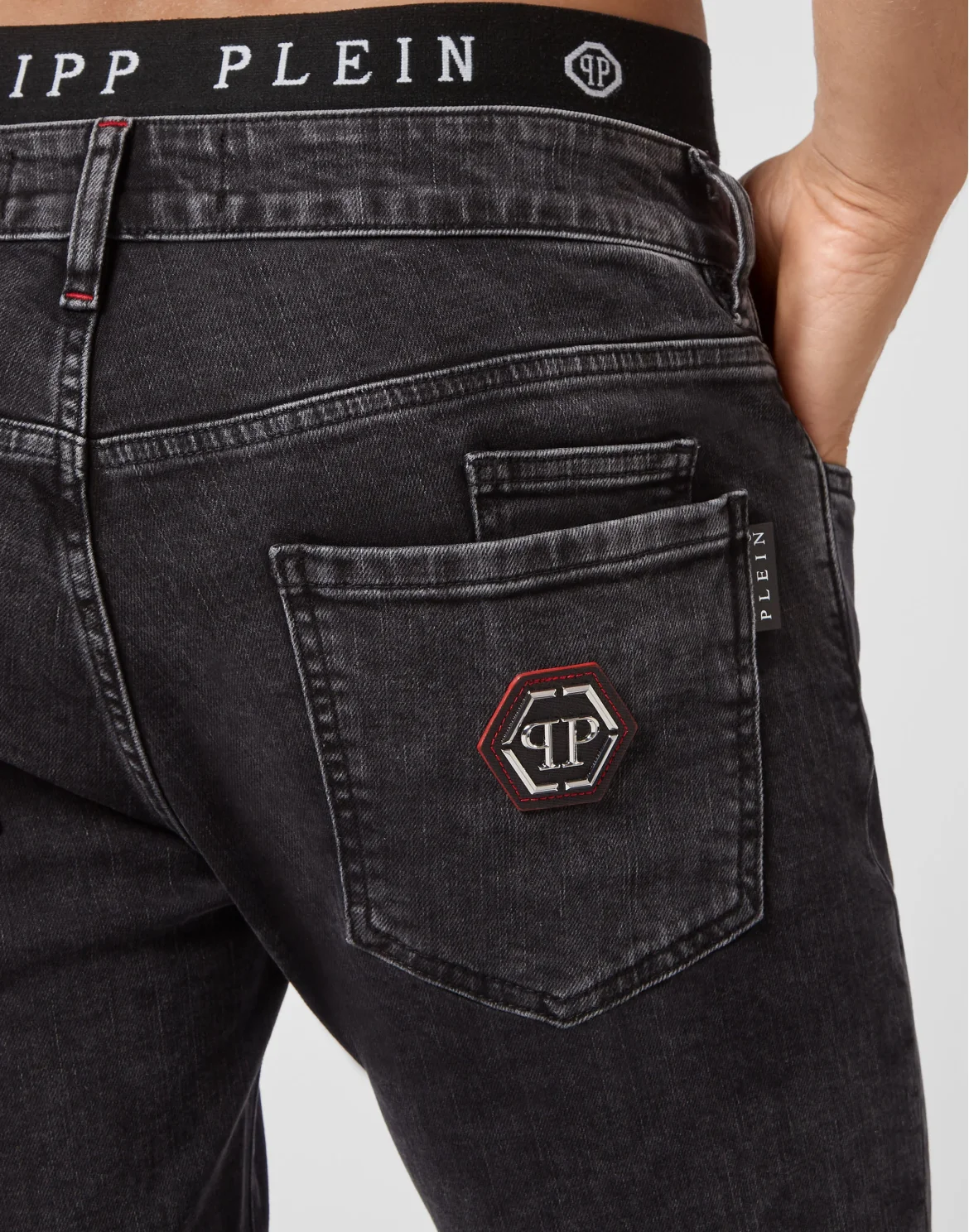 Denim Trousers Super Straight Cut Iconic Plein, цвет: Серый