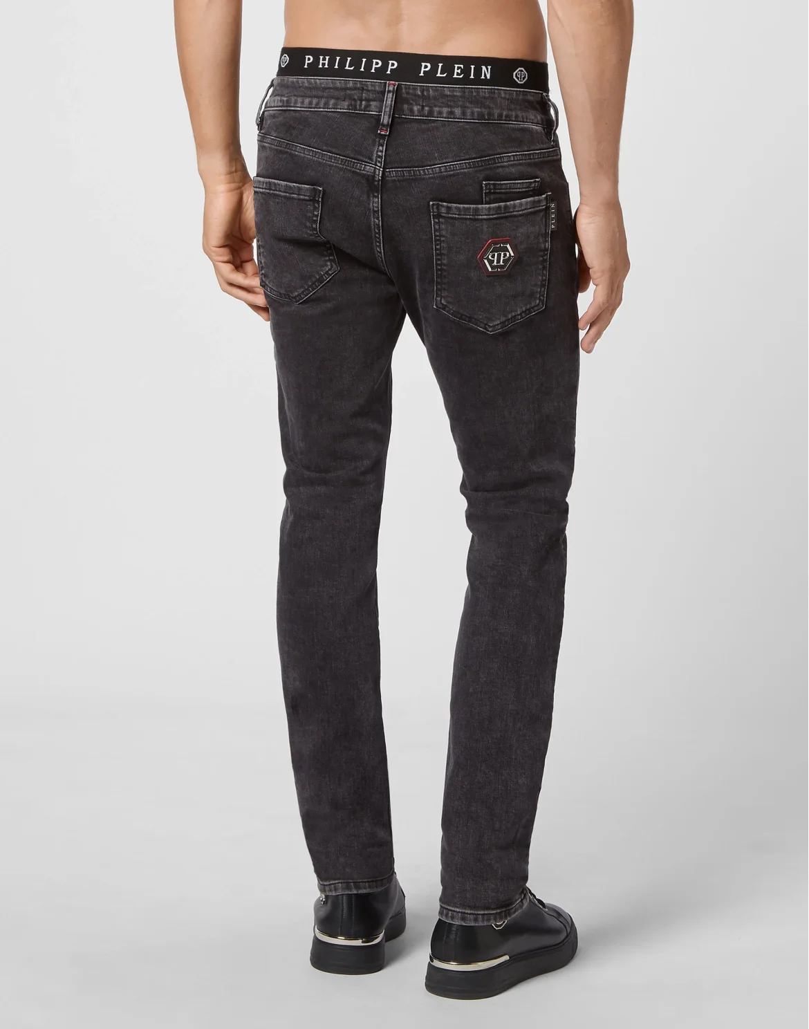 Denim Trousers Super Straight Cut Iconic Plein, цвет: Серый
