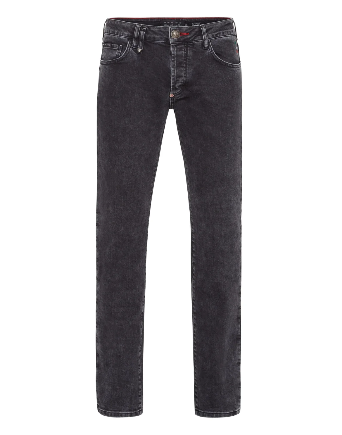 Denim Trousers Super Straight Cut Iconic Plein, цвет: Серый