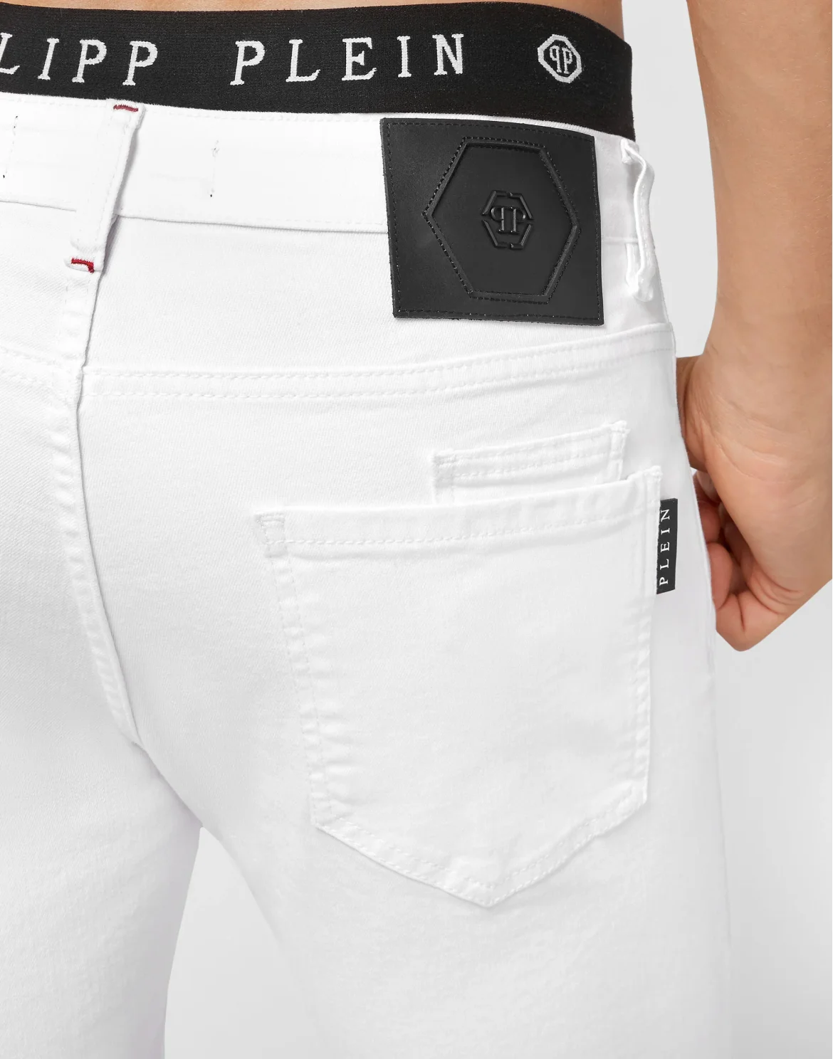 Denim Trousers Straight Cut, цвет: Белый
