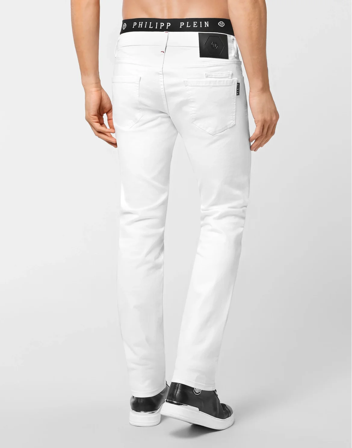Denim Trousers Straight Cut, цвет: Белый