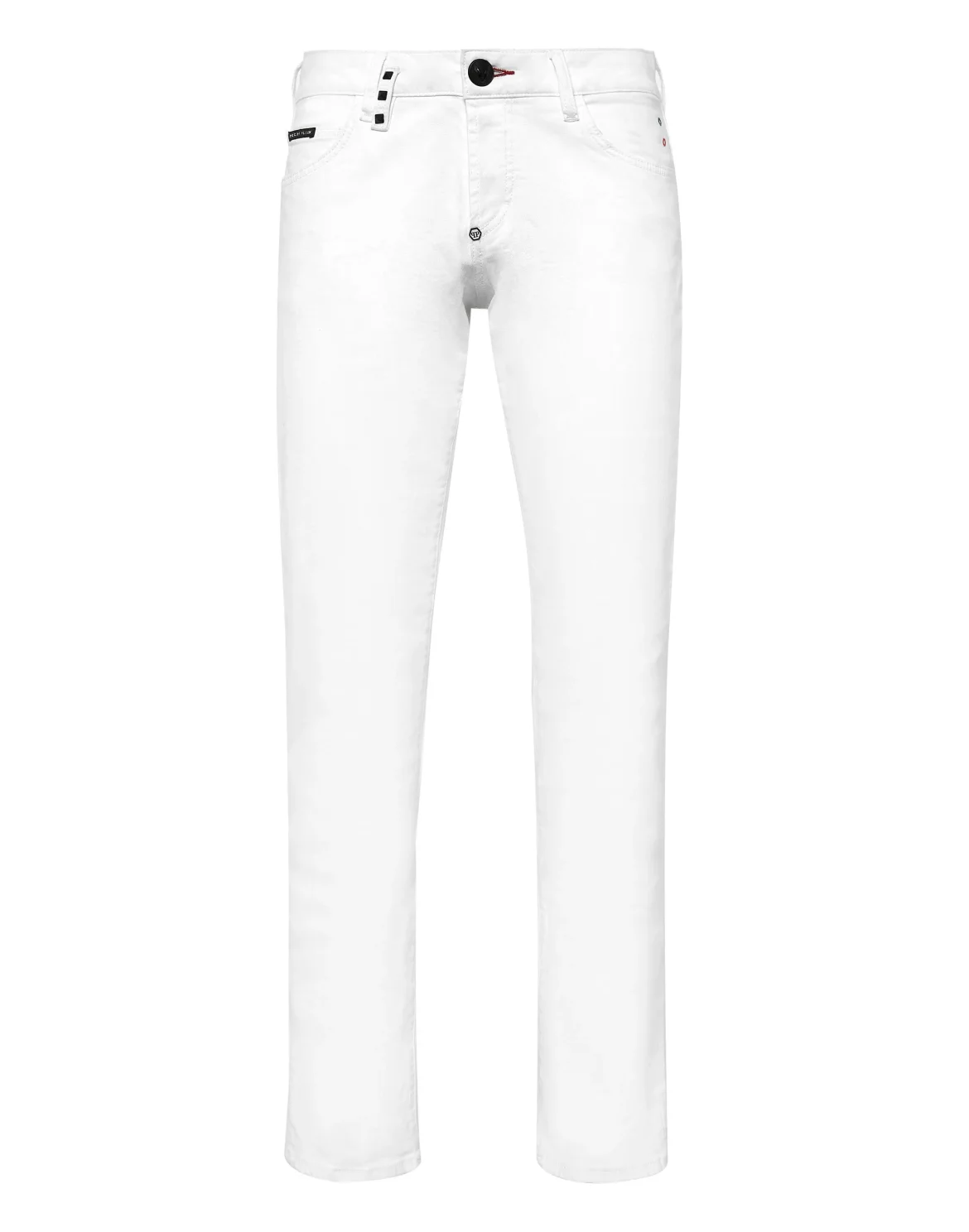 Denim Trousers Straight Cut, цвет: Белый