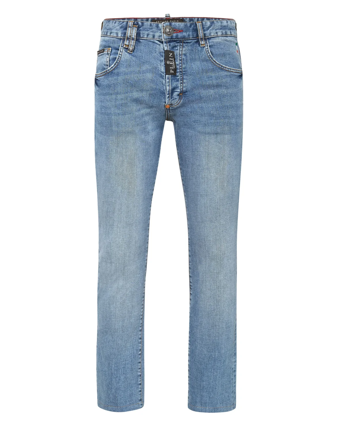 Denim Trousers Skinny Skull, цвет: Синий