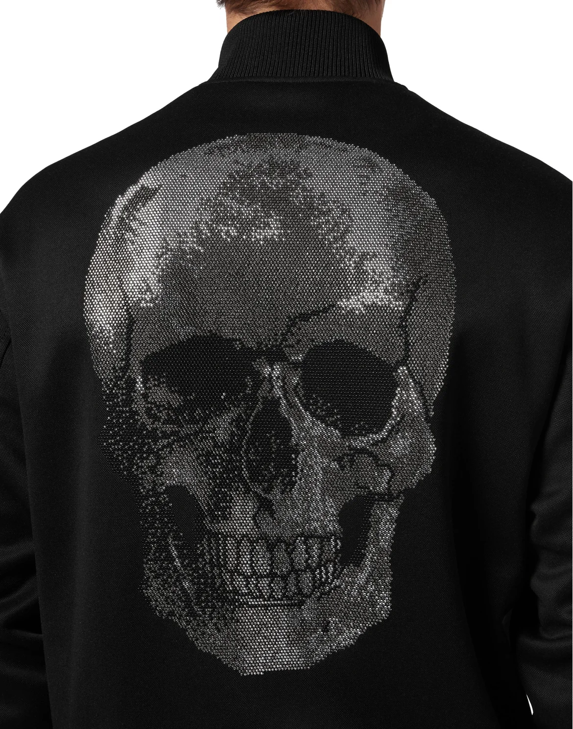 Jersey Jogging Jacket Skull strass, цвет: Черный