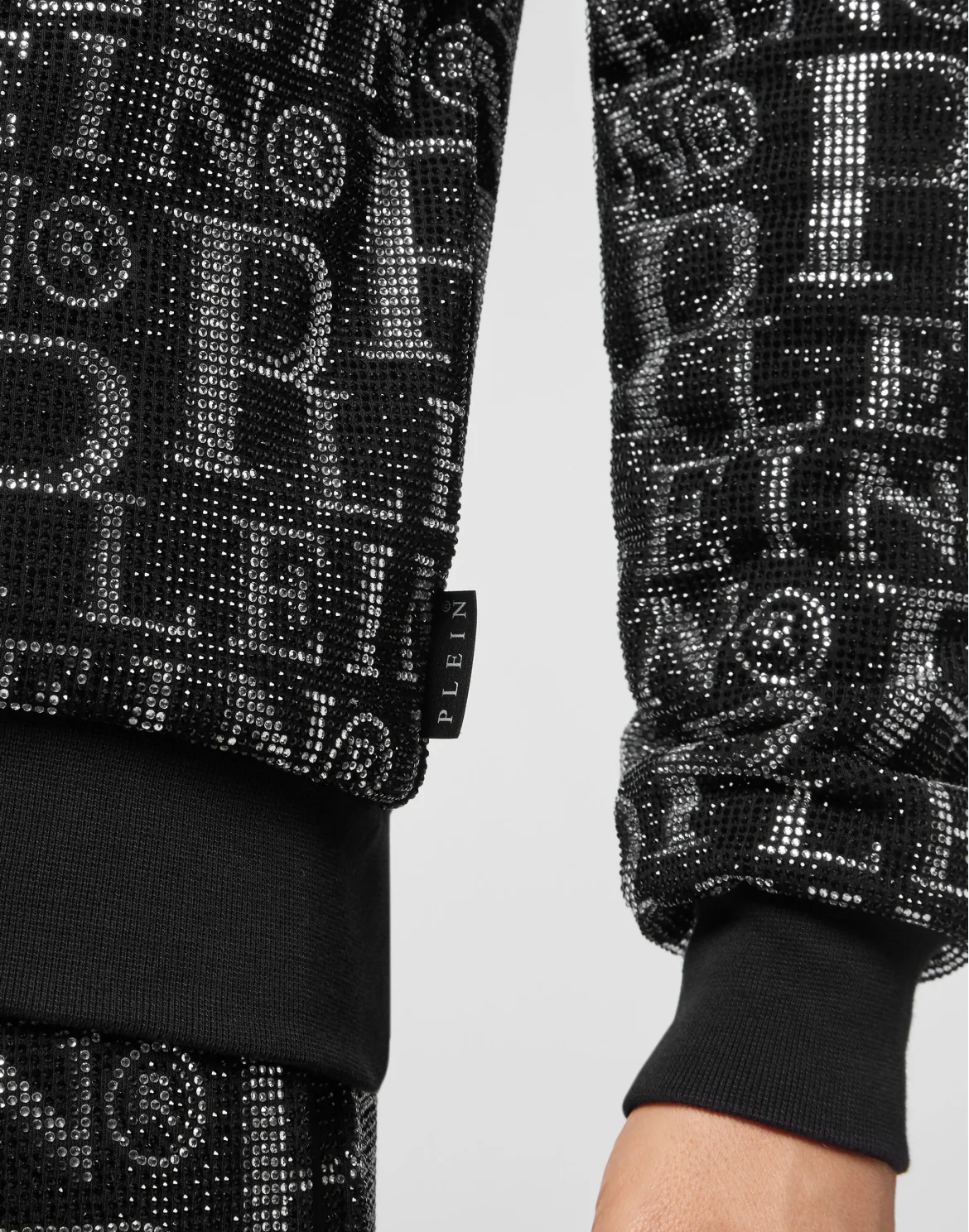 Tracksuit Top/Trousers Crystal Plein, цвет: Черный
