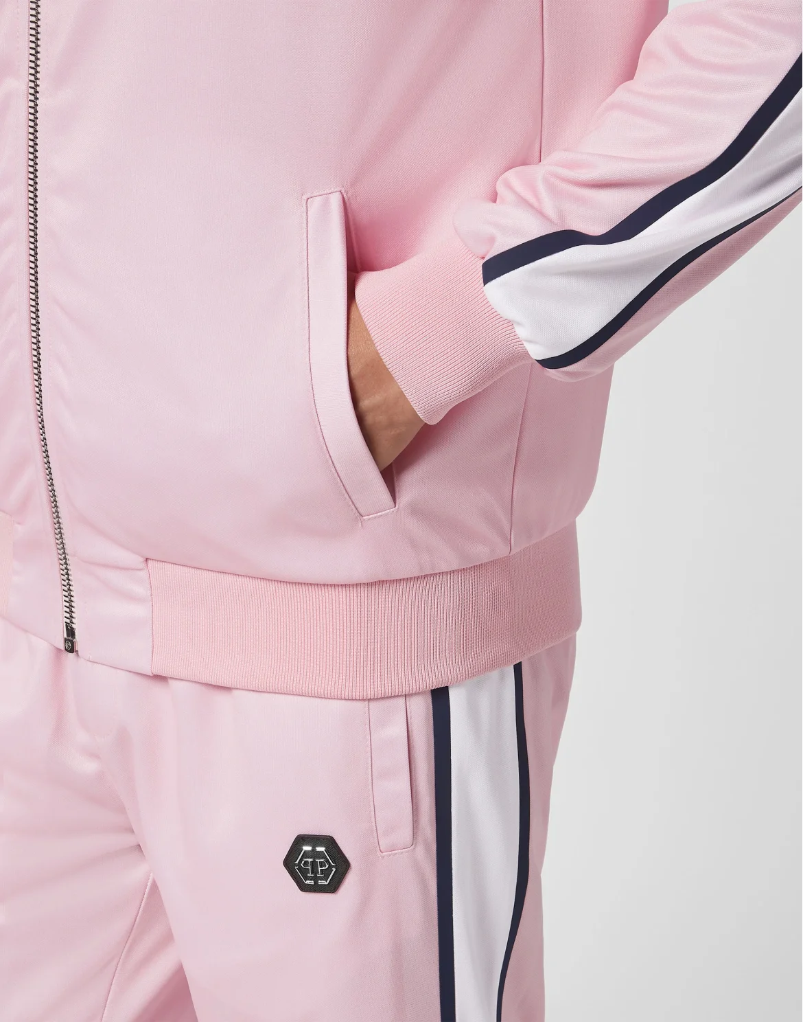 Tracksuit Top/Trousers Skull and Plein, цвет: Розовый