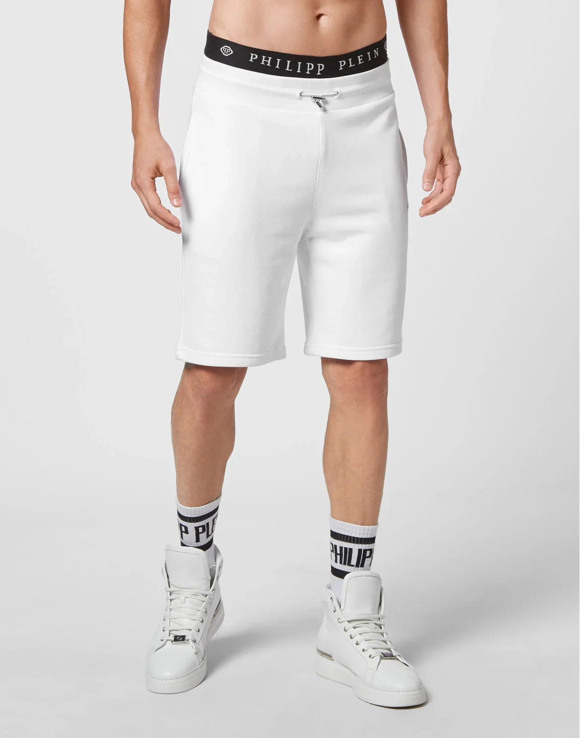 Jogging Shorts Iconic Plein, цвет: Белый