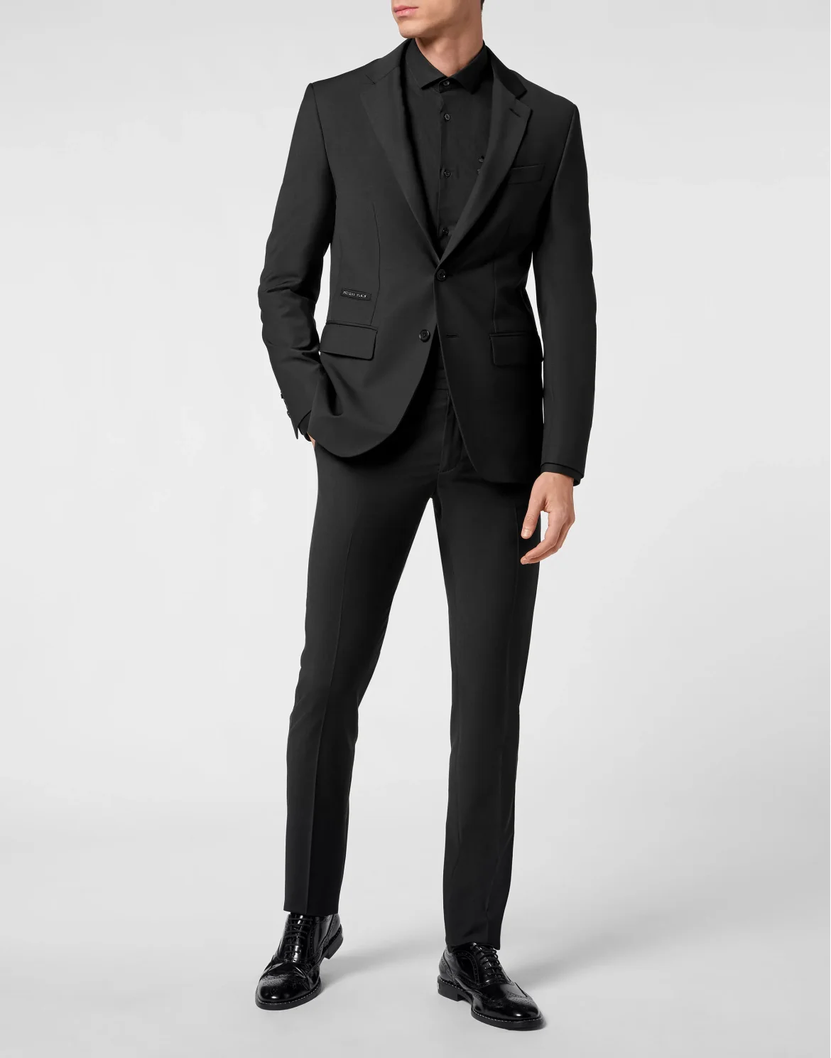Wool Blazer Gigolò fit Crystal Skull with Crystals, цвет: Черный