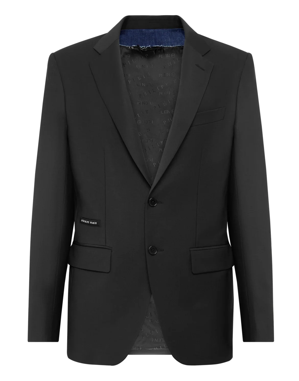 Wool Blazer Gigolò fit Crystal Skull with Crystals, цвет: Черный