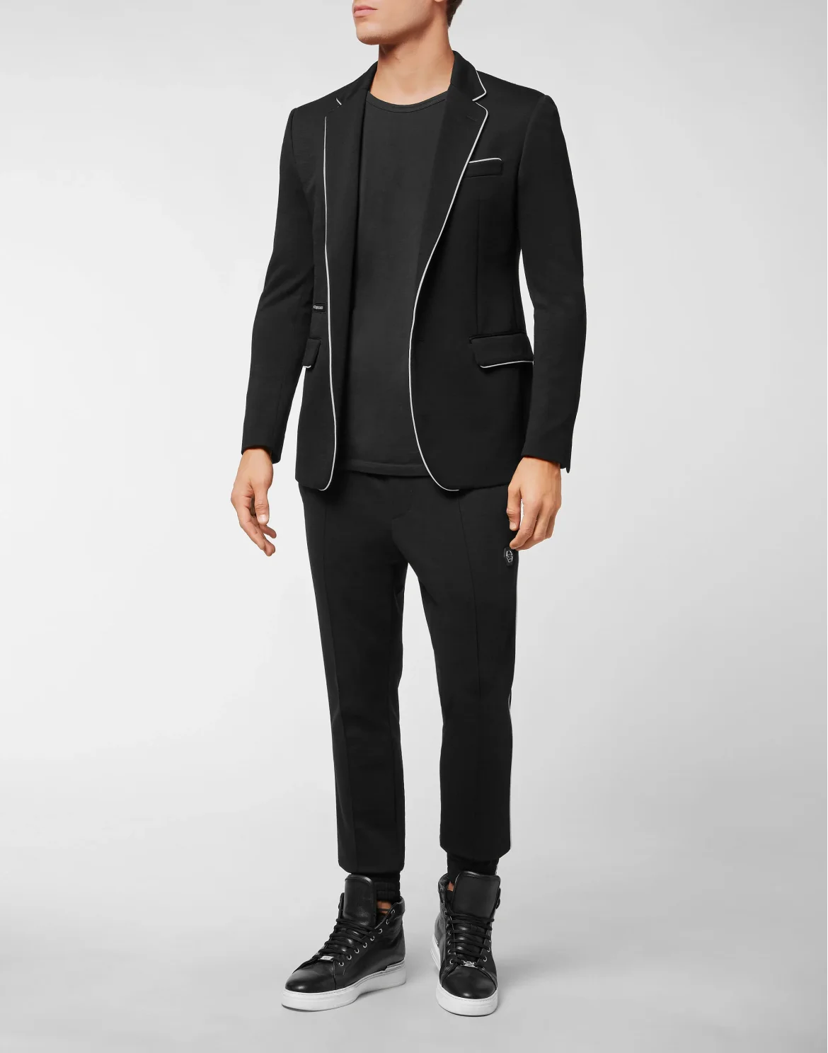 Jersey Suit 2 pcs Gigolo Fit Iconic Plein, цвет: Черный