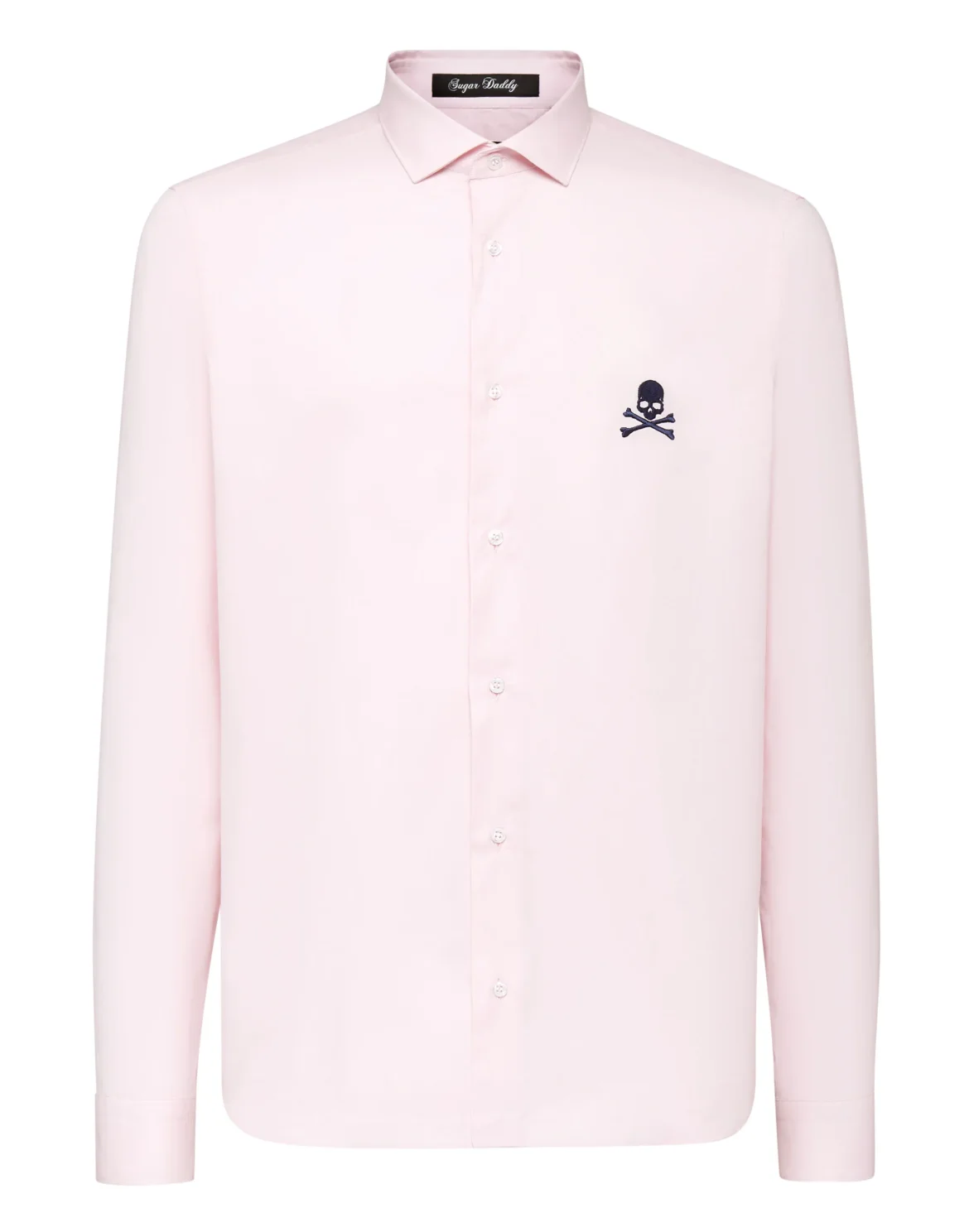 Shirt Sugar Daddy Cut LS Skull, цвет: Розовый
