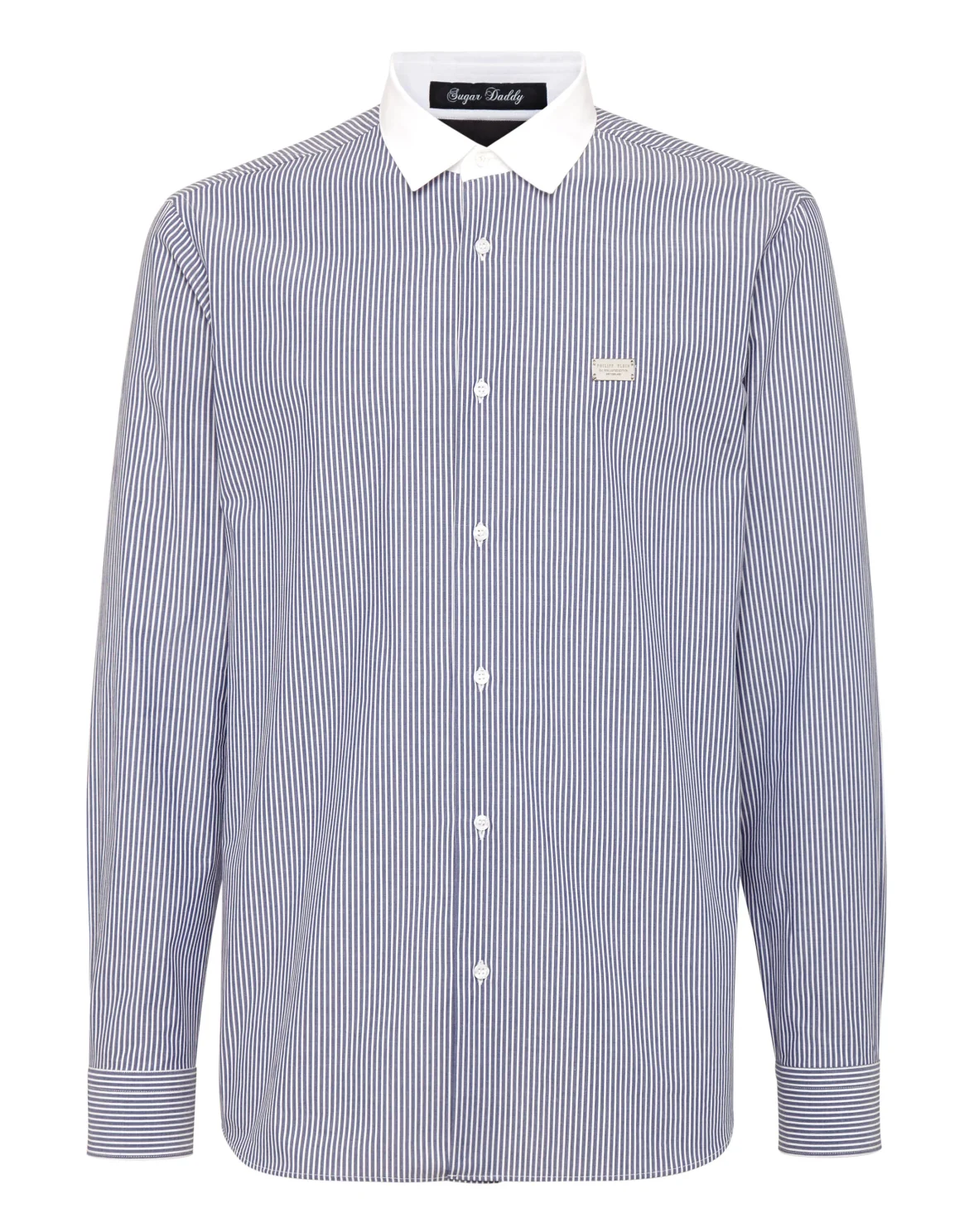 Shirt Sugar Daddy Cut LS Skull and Plein, цвет: Синий