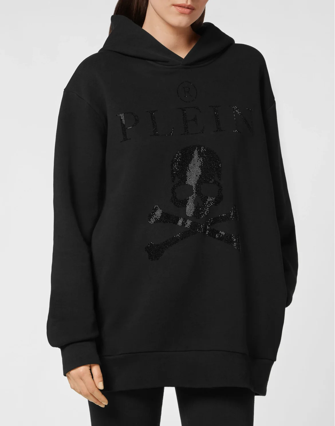 Hoodie Sweatshirt Crystal Skull, цвет: Черный