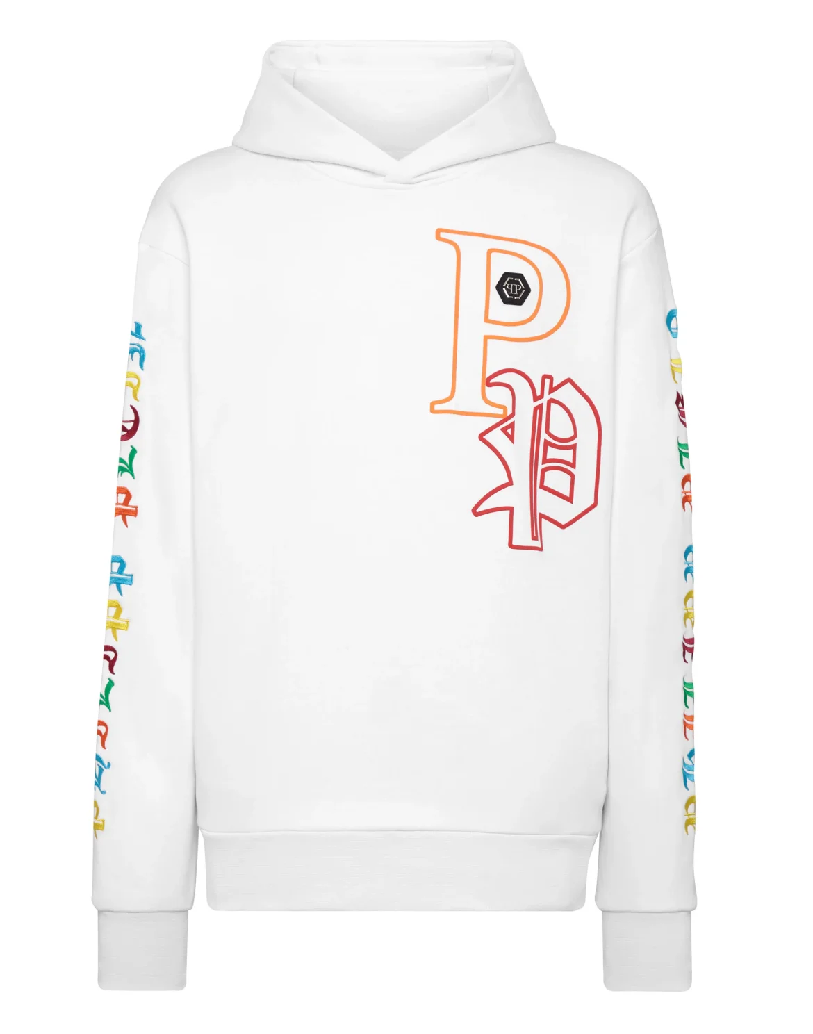 Hoodie Sweatshirt Gothic Plein, цвет: Белый