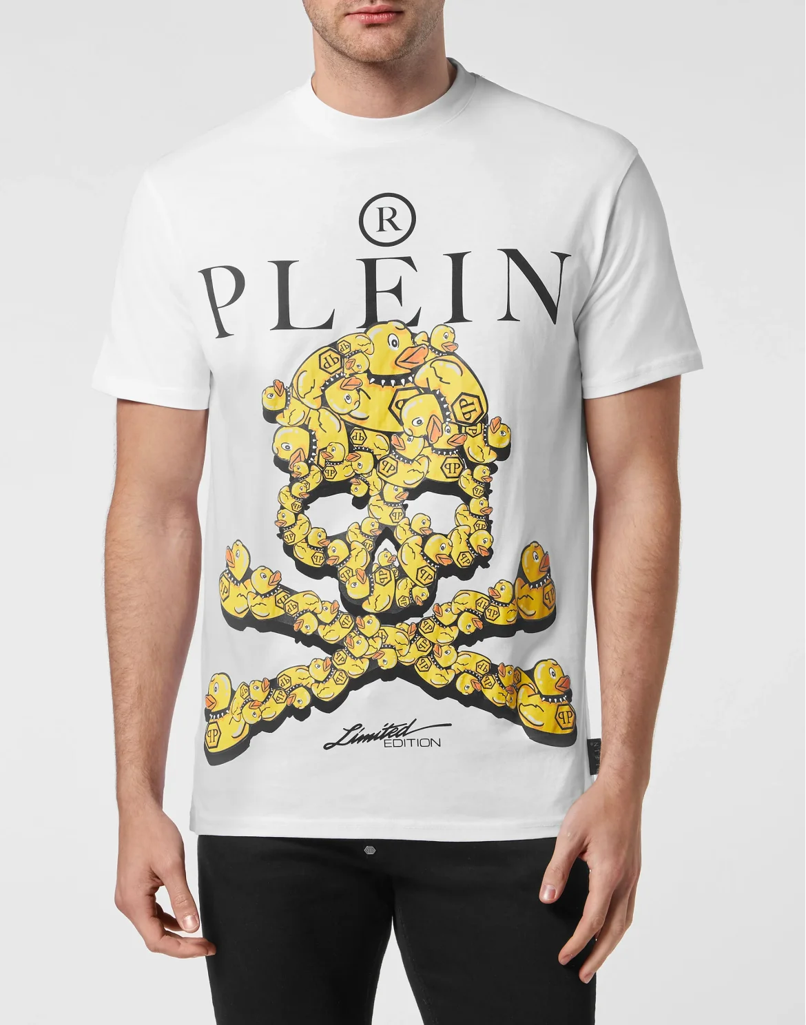 Jersey T-shirt Round Neck SS PP Duck, цвет: Белый