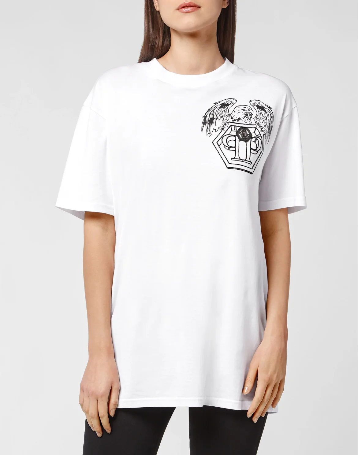 T-shirt Round Neck SS Hexagon, цвет: Белый