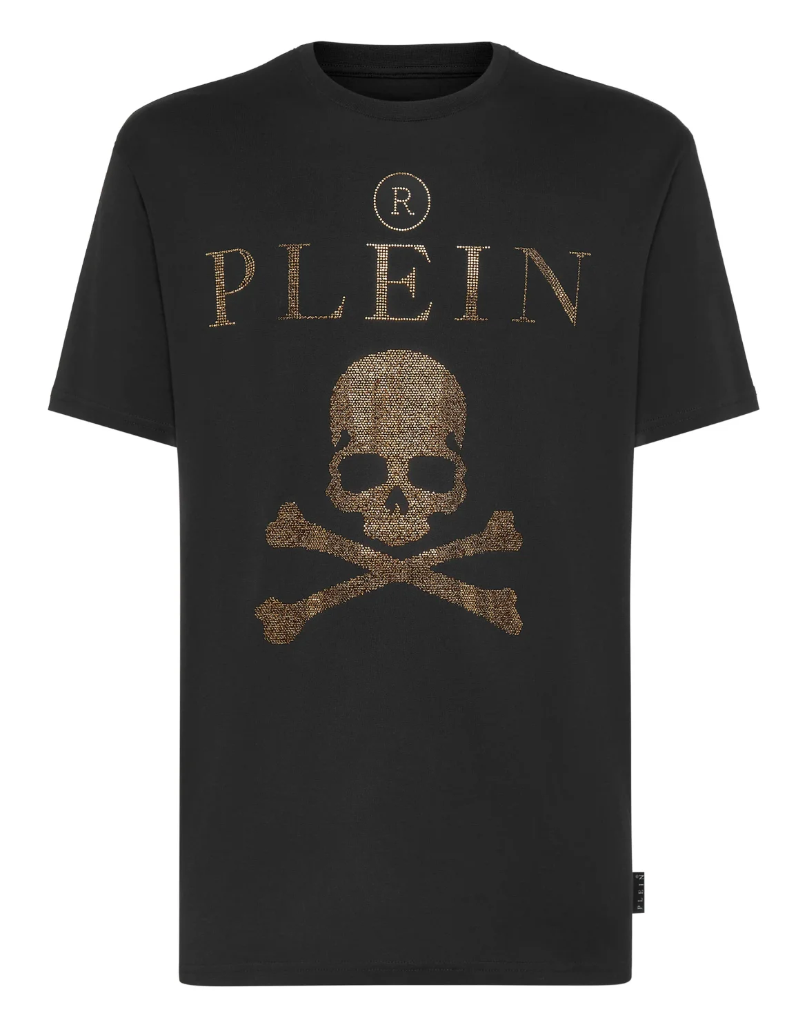 T-shirt Round Neck SS Crystal Skull with Crystals, цвет: Черный