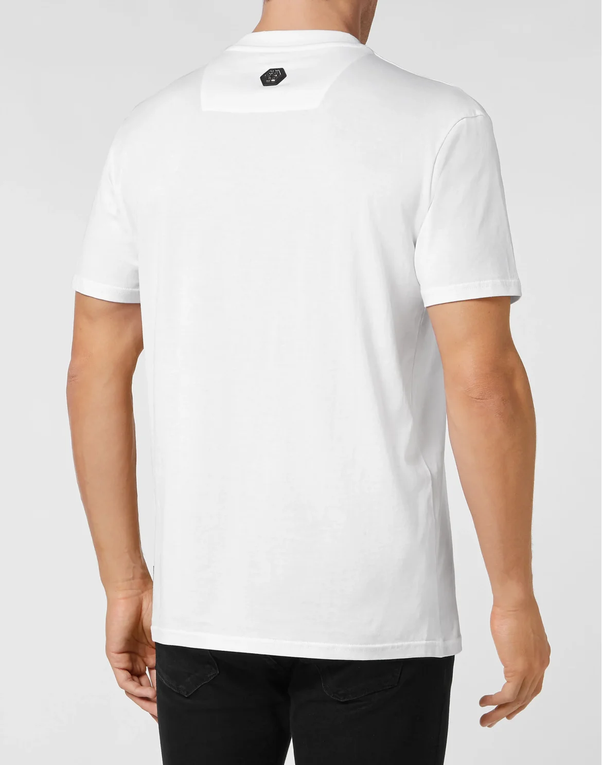 T-shirt Round Neck SS Skull and Plein, цвет: Белый