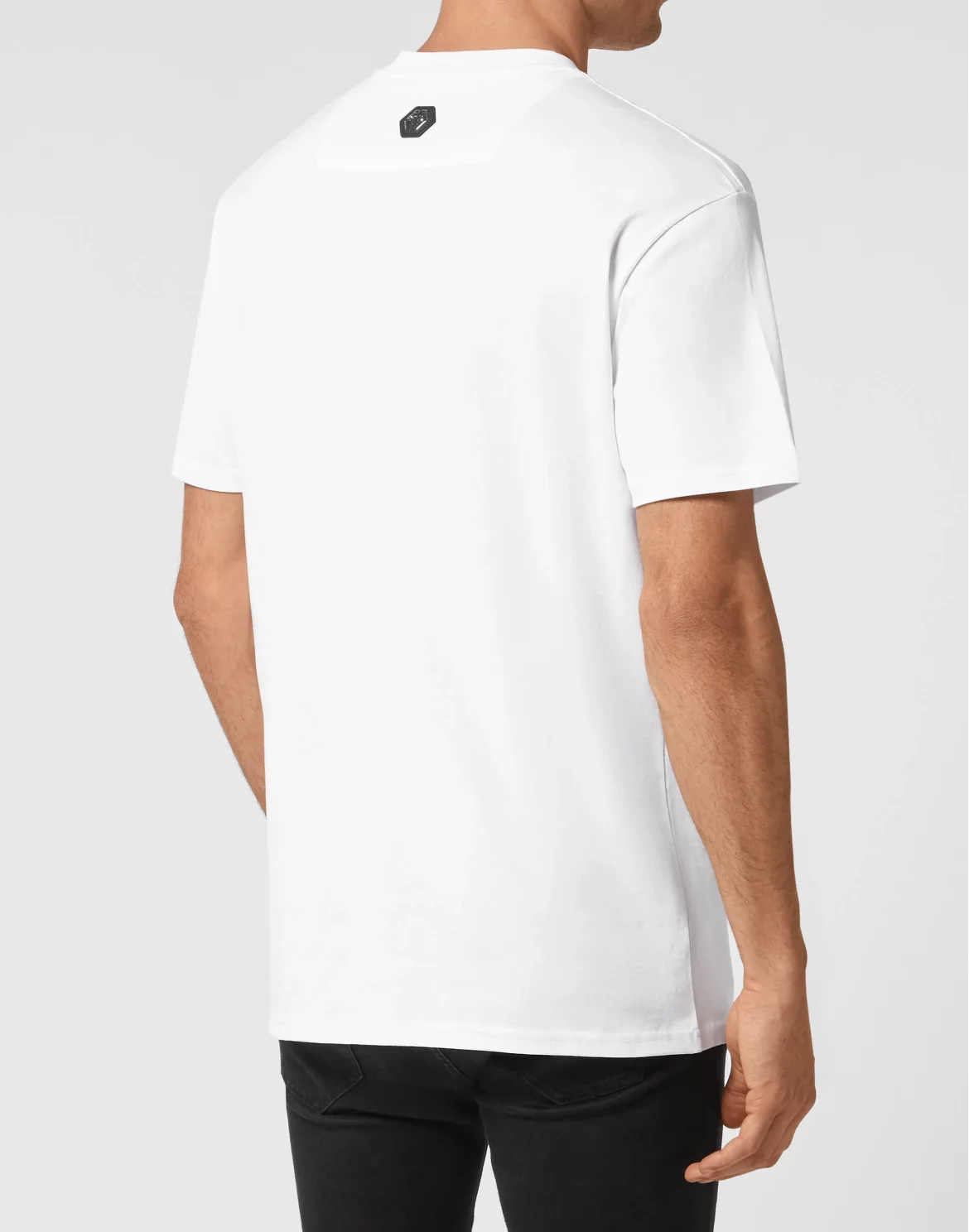 T-shirt Round Neck SS Skull and Plein, цвет: Белый