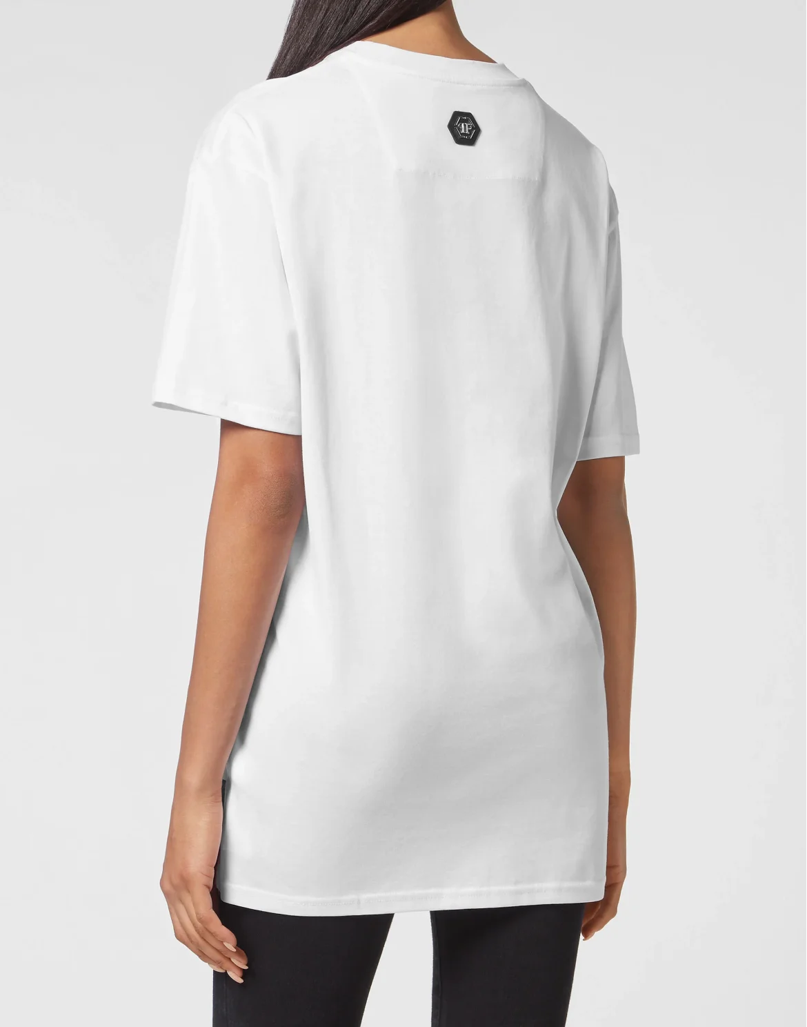 T-shirt Round Neck SS Skull and Plein, цвет: Белый