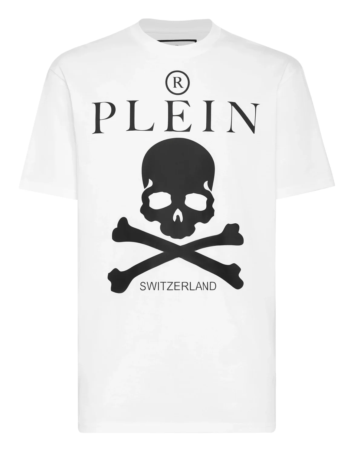 T-shirt Round Neck SS Skull and Plein, цвет: Белый