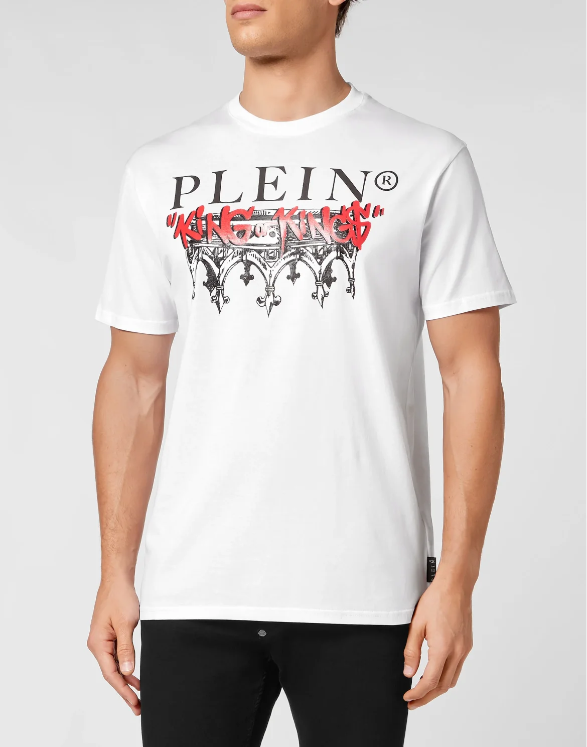 T-shirt Round Neck SS King Plein, цвет: Белый