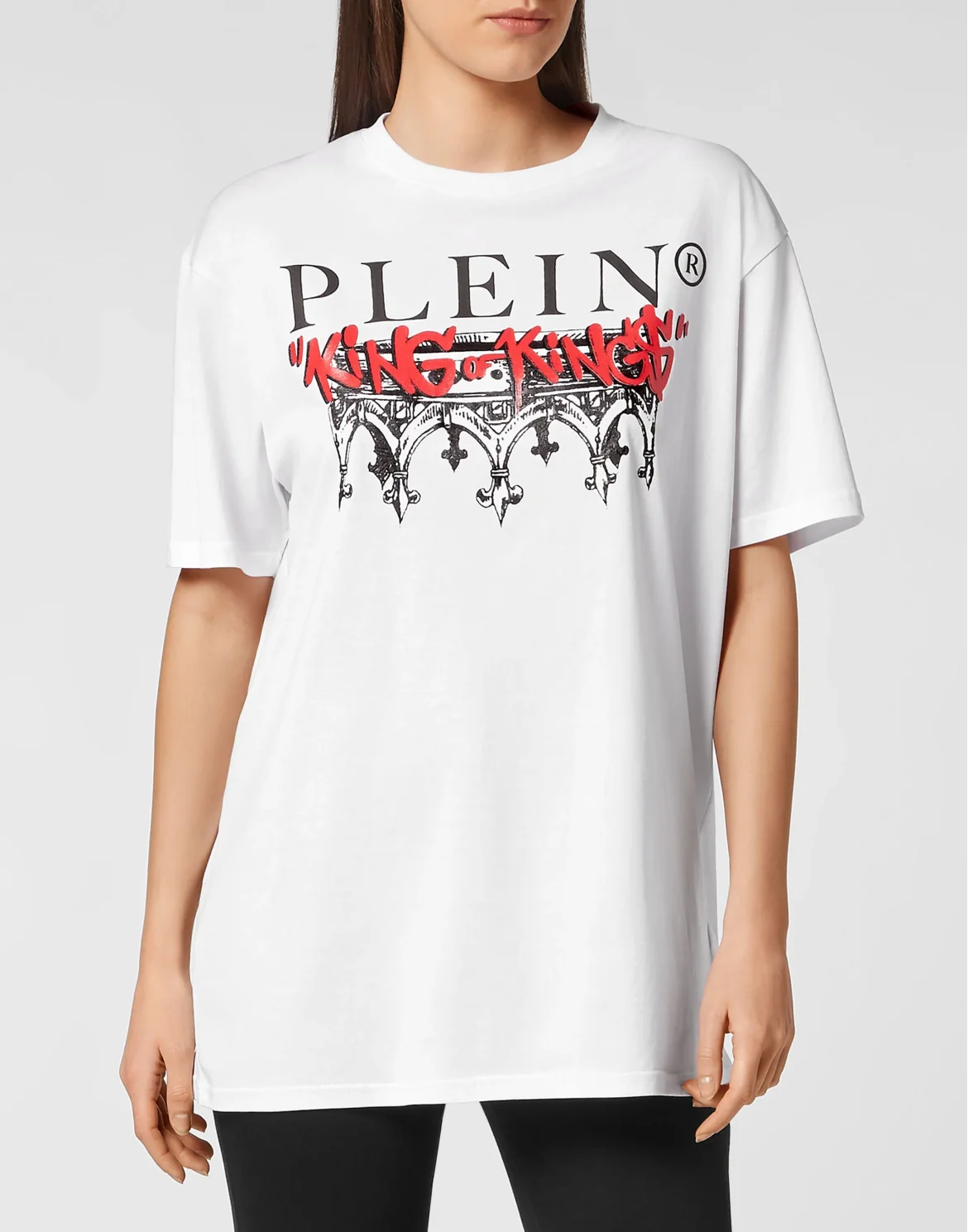 T-shirt Round Neck SS King Plein, цвет: Белый