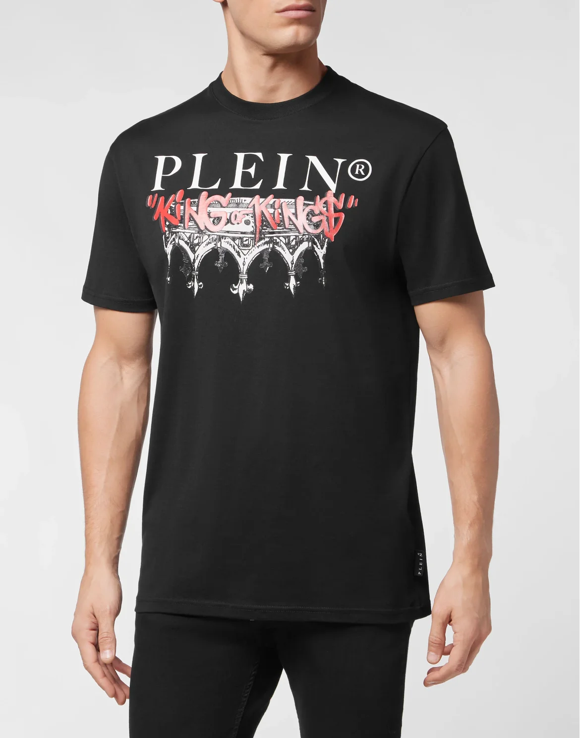 T-shirt Round Neck SS King Plein, цвет: Черный