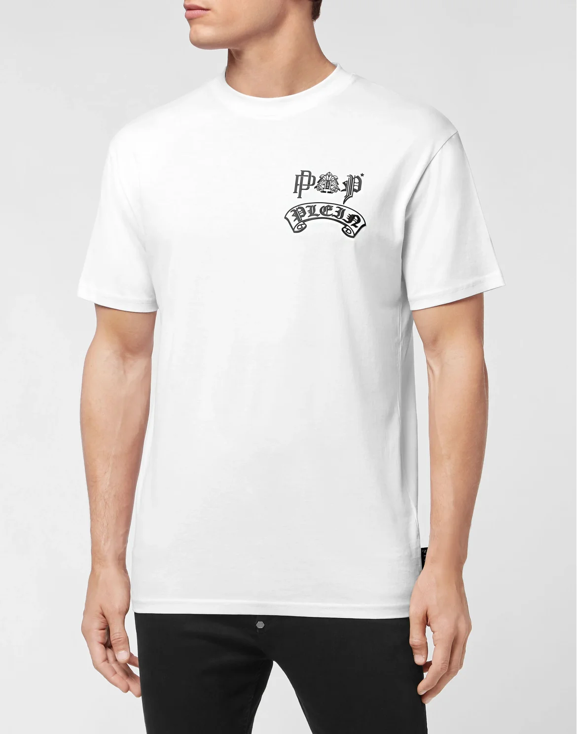 T-shirt Round Neck SS Gothic Plein, цвет: Белый