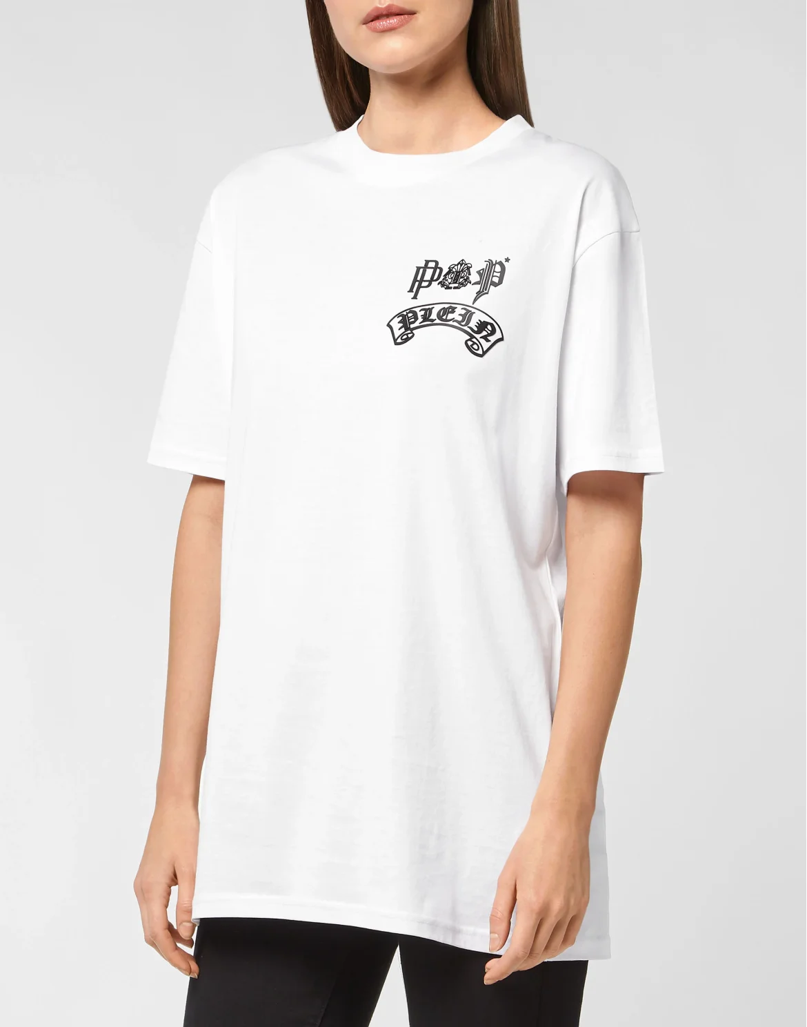 T-shirt Round Neck SS Gothic Plein, цвет: Белый
