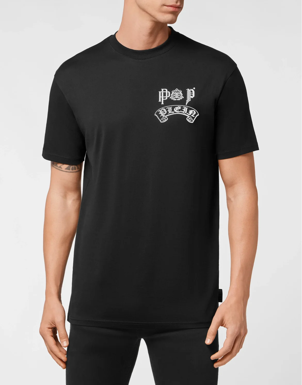 T-shirt Round Neck SS Gothic Plein, цвет: Черный